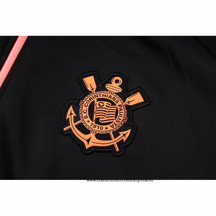Chandal de Chaqueta del Corinthians Nino 25-26 Negro Naranja